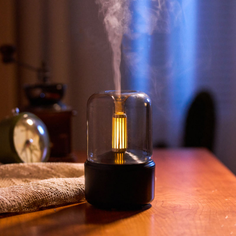 Difusor ultra-sônico do aroma do umidificador do ar da lâmpada da vela